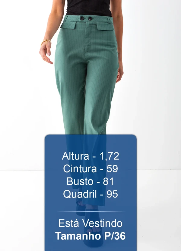 Colcci - Calça Listrada Verde 5