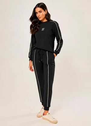 Naguchi - Calca Moletom Jogger Preto - NAGUCHI