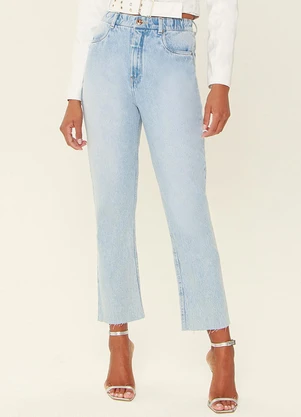 Outlet - Calca Mom Denim Azul - OUTLET