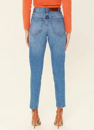 Outlet - Calca Mom Denim Azul - OUTLET