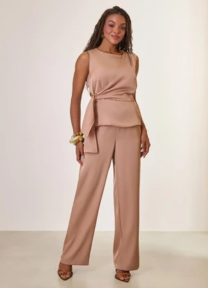 Naguchi - Calca Pantalona com Elastico Biscuit  - NAGUCHI