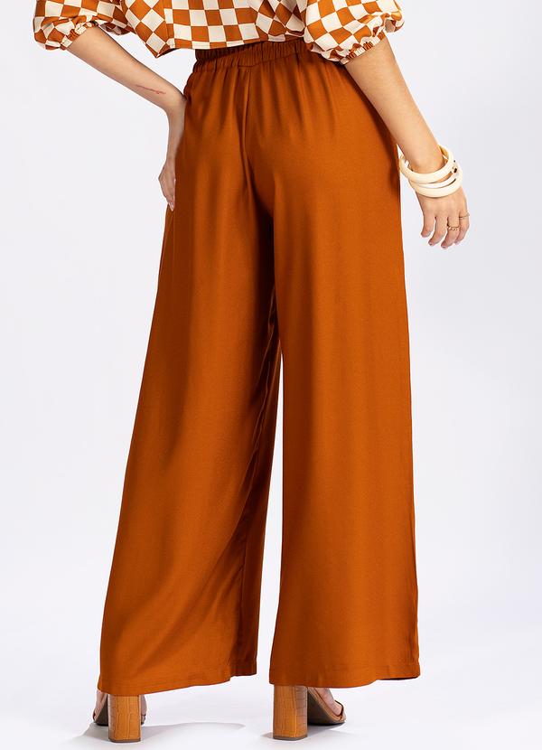 Hering - Calça Pantalona em Viscose Marrom 2