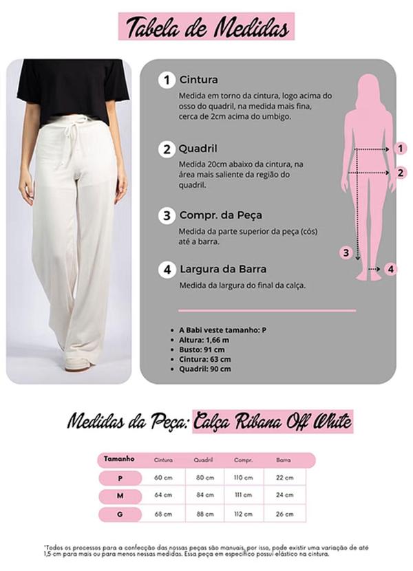 Amo Brand - Calça Ribana Off-White 6