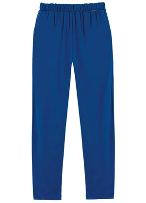 Outlet - Calça Sofisticado Adulto Feminino Azul - OUTLET