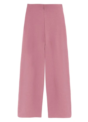 Malwee - Calça Wide Leg em Linho Rosê - MALWEE