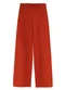 Malwee - Calça Wide Leg em Linho Off White - variação: Terracota