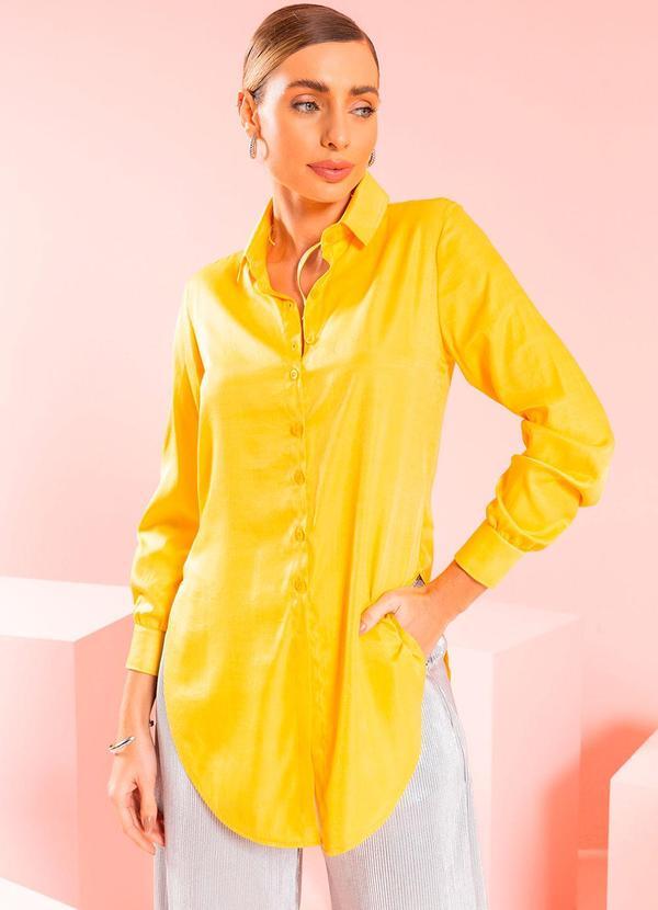 Gris - Camisa Feminina Amarelo