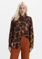 Essendi - Camisa Feminina Animal Print Azul - variação: Laranja
