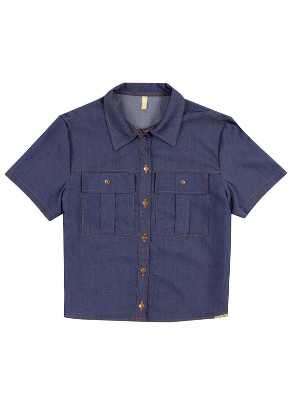 Camisa Feminina em Jeans Leve Azul Cativa