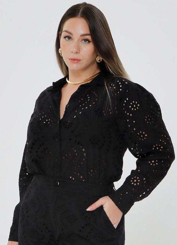 Gatabakana - Camisa Laise Mais Gata Preto 4