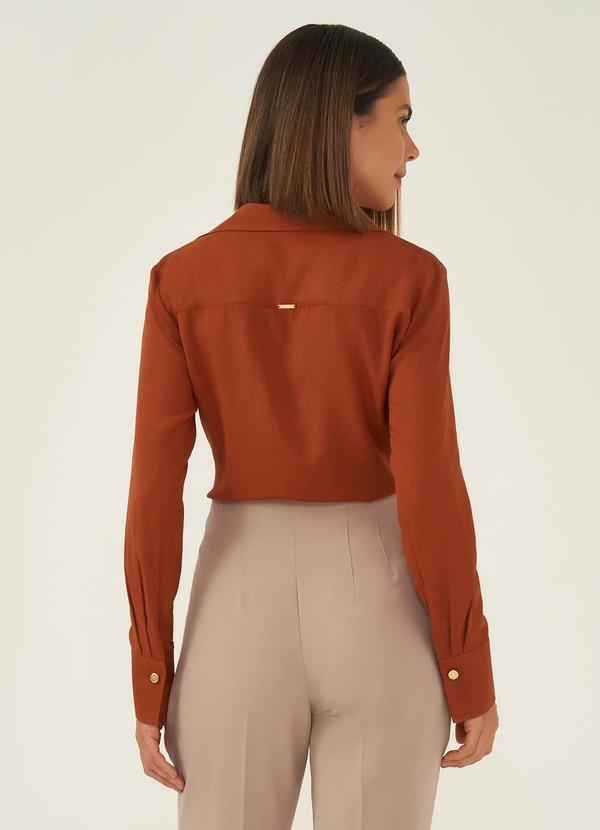 Principessa - Camisa Manga Longa Terracota Nívea 2