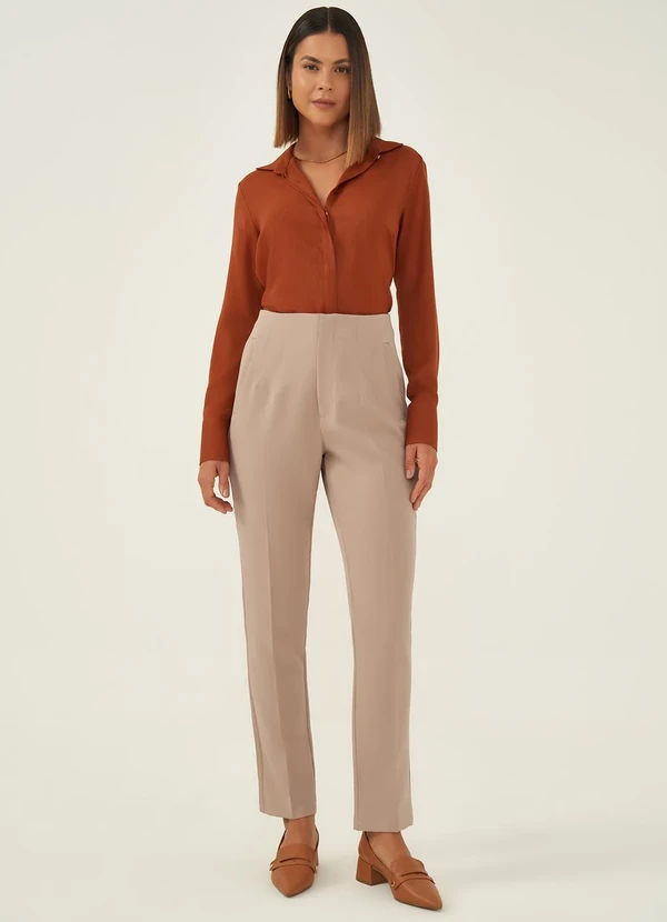 Principessa - Camisa Manga Longa Terracota Nívea 3