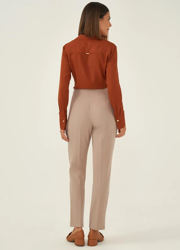 Principessa - Camisa Manga Longa Terracota Nívea 4