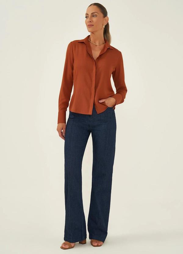 Principessa - Camisa Manga Longa Terracota Nívea 5