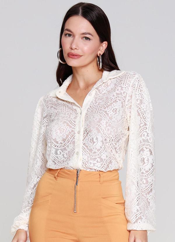 Gatabakana - Camisa Renda Branco