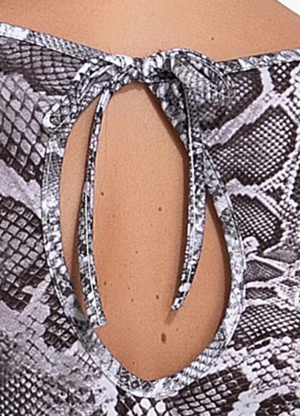 Moda Pop - Macacão Cobra Cinza em Malha 3