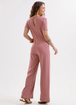 Cativa - Macacão em Algodão Rosa - CATIVA
