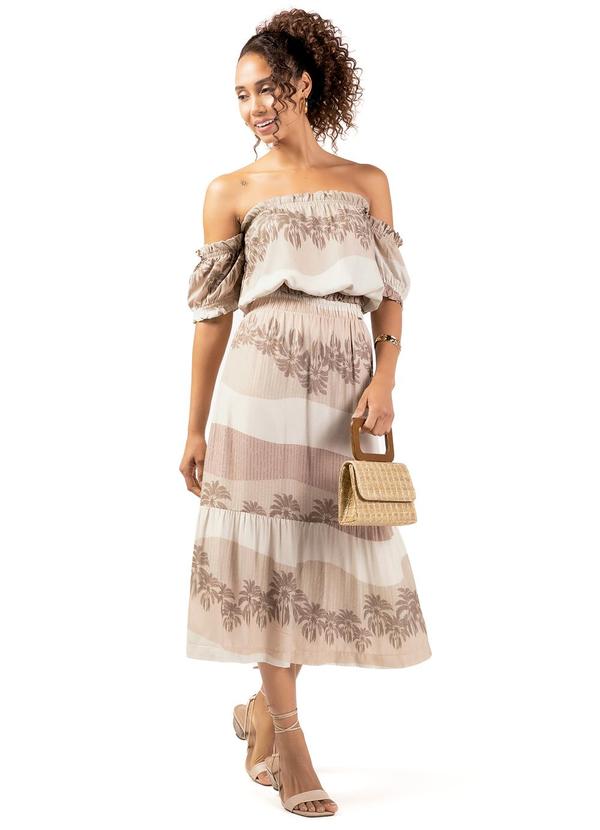 Marialícia - Saia Feminino Adulto Laranja 2