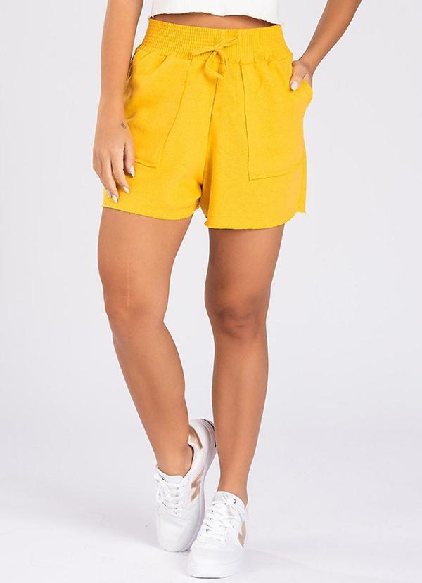 Meu Jeans - Short Moletinho Nick Mostarda