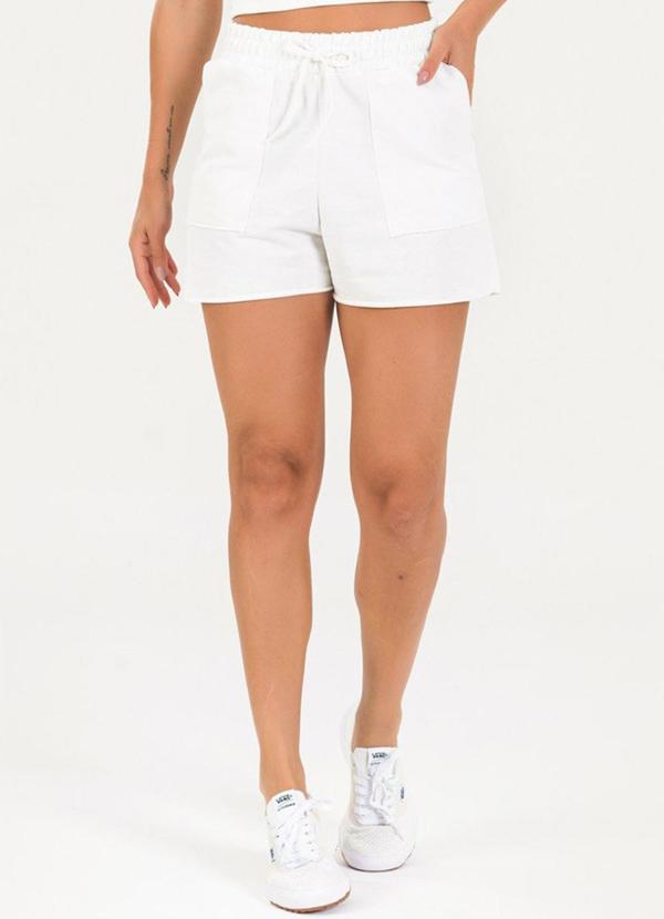 Meu Jeans - Short Moletinho Nick Off White