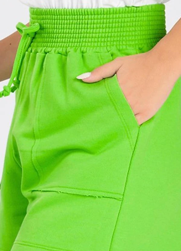 Meu Jeans - Short Moletinho Nick Verde Neon 5