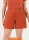 Lunender Mais Mulher - Shorts com Bolsos Laterais Diagonal Preto - variação: Laranja