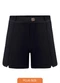 Lunender Mais Mulher - Shorts com Bolsos Laterais Diagonal Preto - variação: Preto