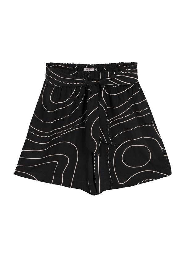 Marialícia - Shorts Feminino Adulto Preto 1