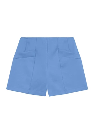 Essendi - Shorts Feminino em Malha Azul - ESSENDI