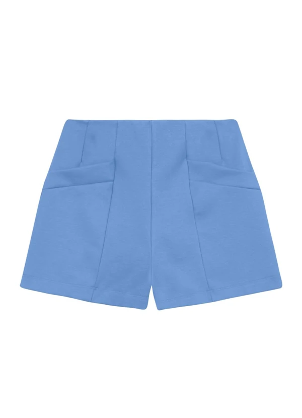 Essendi - Shorts Feminino em Malha Azul