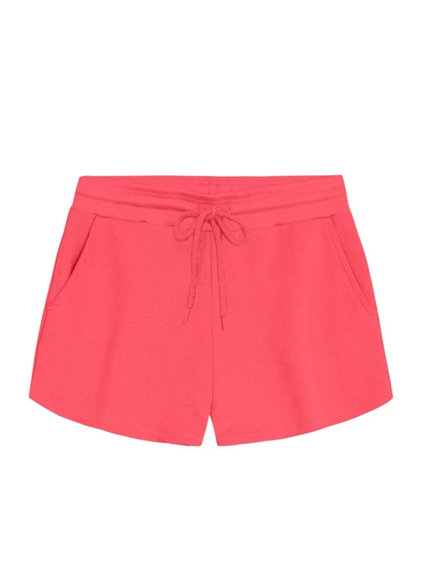 Essendi - Shorts Feminino em Moletom Rosa