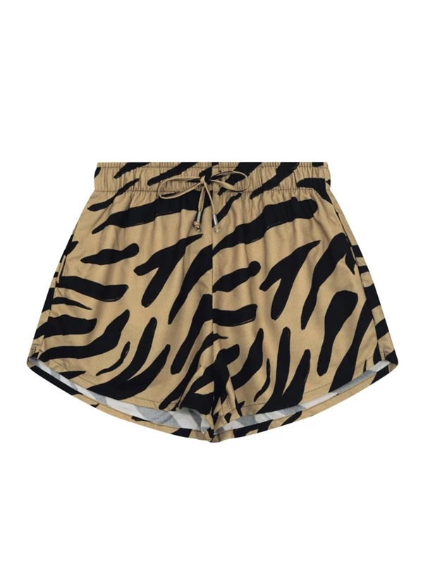Essendi - Shorts Feminino em Viscose Marrom