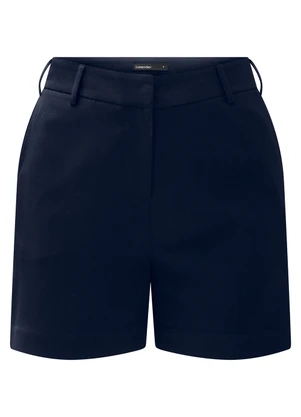 Lunender Mais Mulher - Shorts Plus Size em Tecido de Alfaiataria Azul - LUNENDER MAIS MULHER