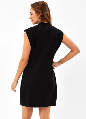 Colcci - Vestido Canelado Preto - COLCCI