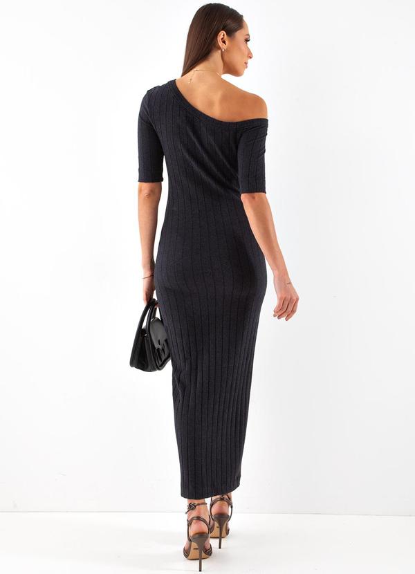 Colcci - Vestido Canelado Preto 2