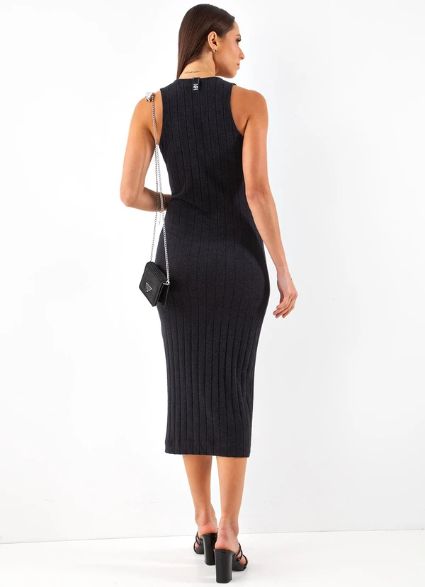 Colcci - Vestido Canelado Preto 2