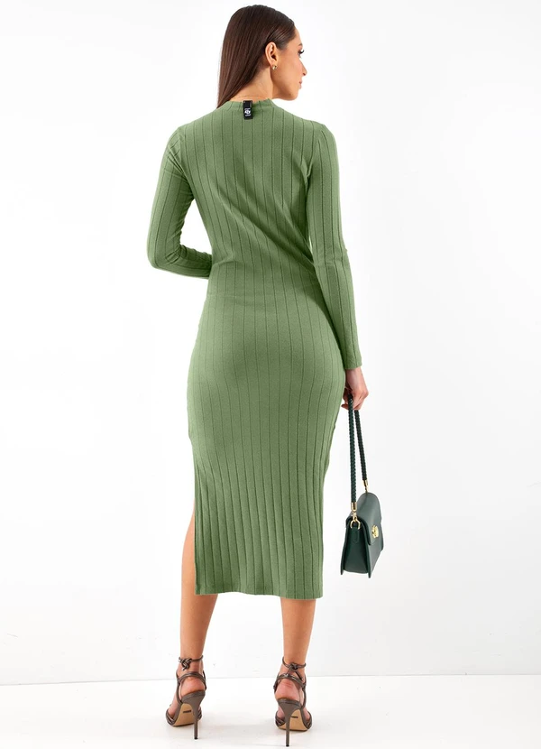 Colcci - Vestido Canelado Verde 2