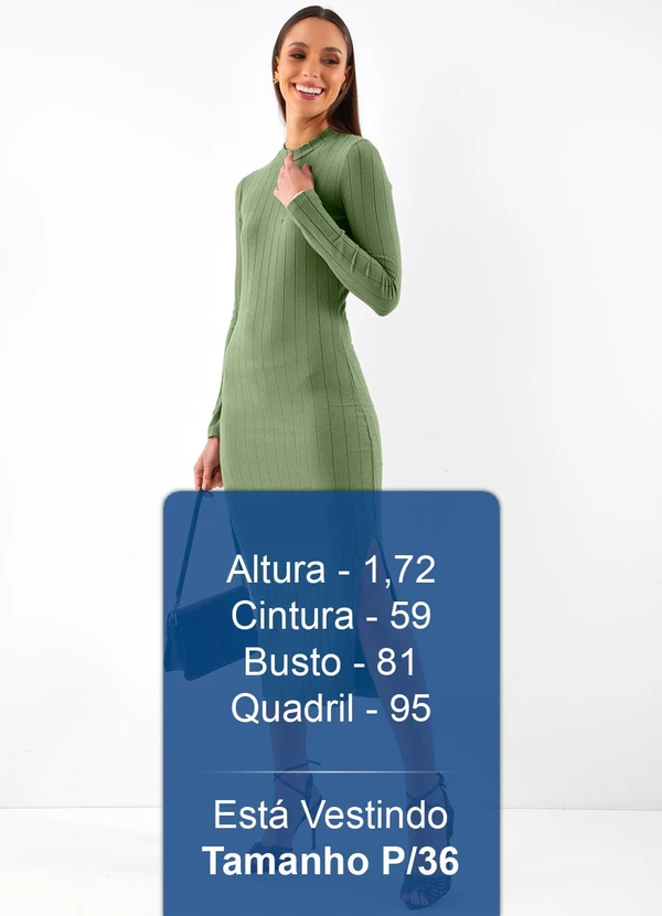 Colcci - Vestido Canelado Verde 4