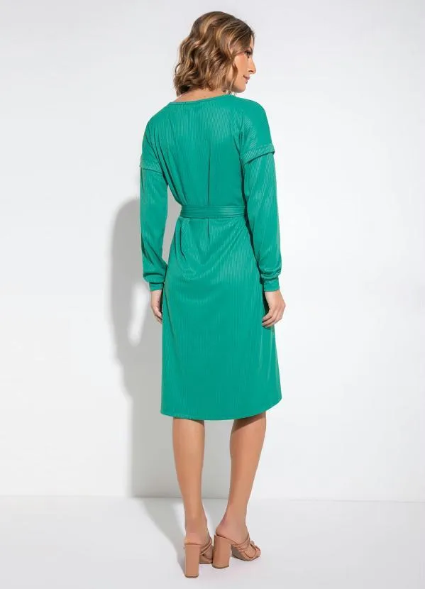 Queima Estoque - Vestido com Amarração Verde 2