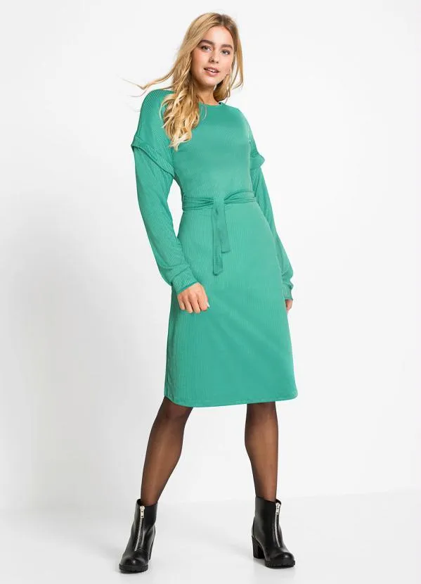 Queima Estoque - Vestido com Amarração Verde 5