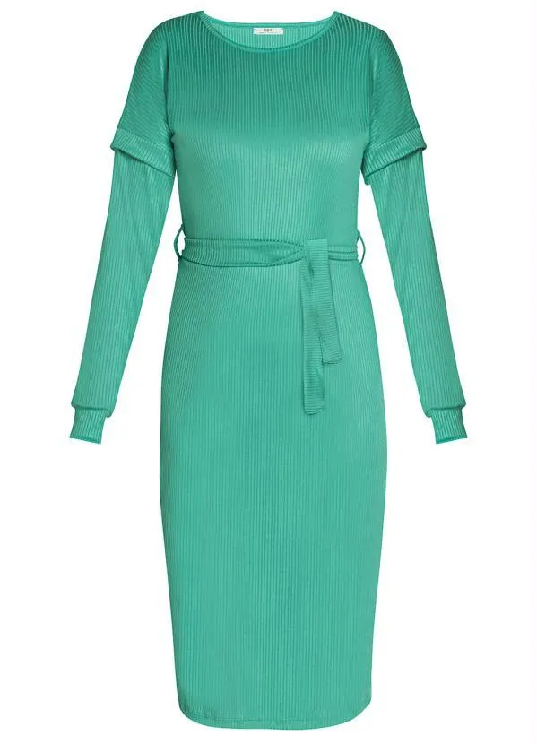 Queima Estoque - Vestido com Amarração Verde 7