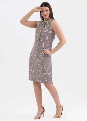 Habana - Vestido em Viscose Lilás - HABANA