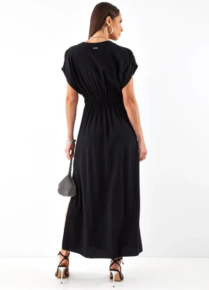 Colcci - Vestido em Viscose Preto - COLCCI