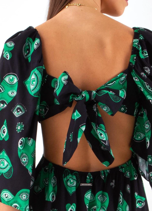 Colcci - Vestido Estampado Preto 4