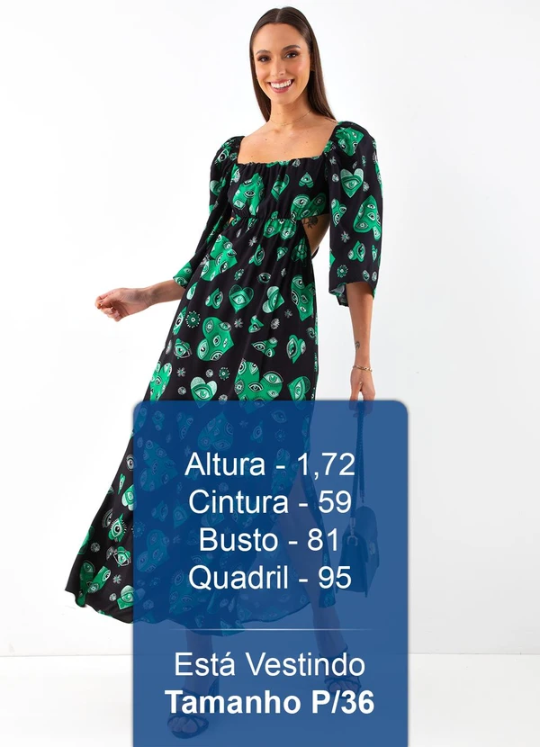 Colcci - Vestido Estampado Preto 5