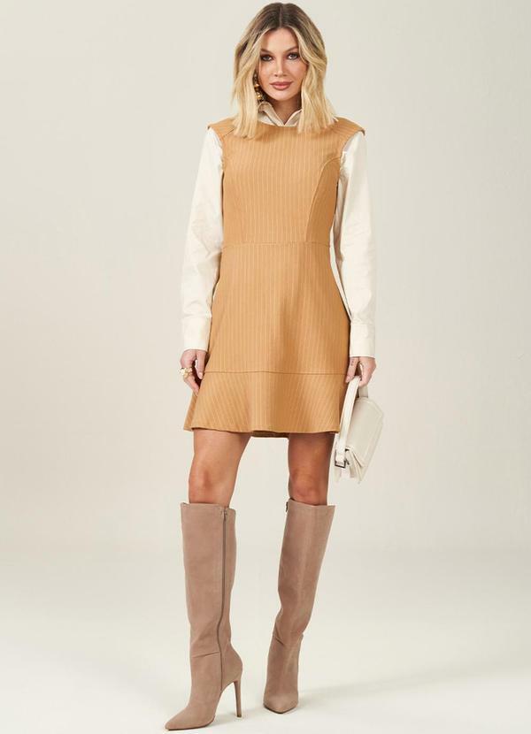 Doce Trama - Vestido Feminino Marrom 3