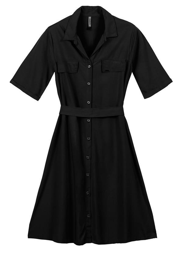 Marialícia - Vestido Feminino Sofisticado Preto