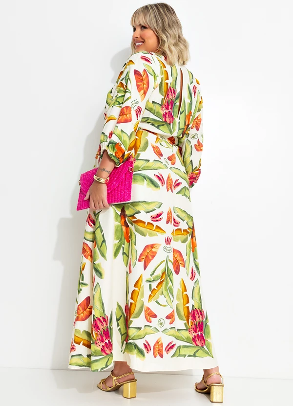 Farm - Vestido Lenço Folhagem de Verão Verde 7