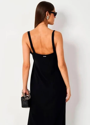 Colcci - Vestido Midi Preto - COLCCI
