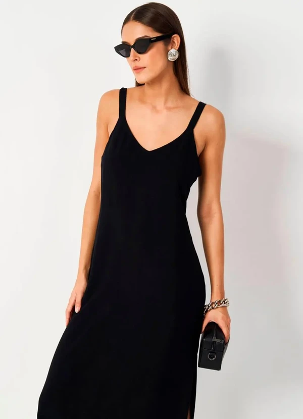 Colcci - Vestido Midi Preto